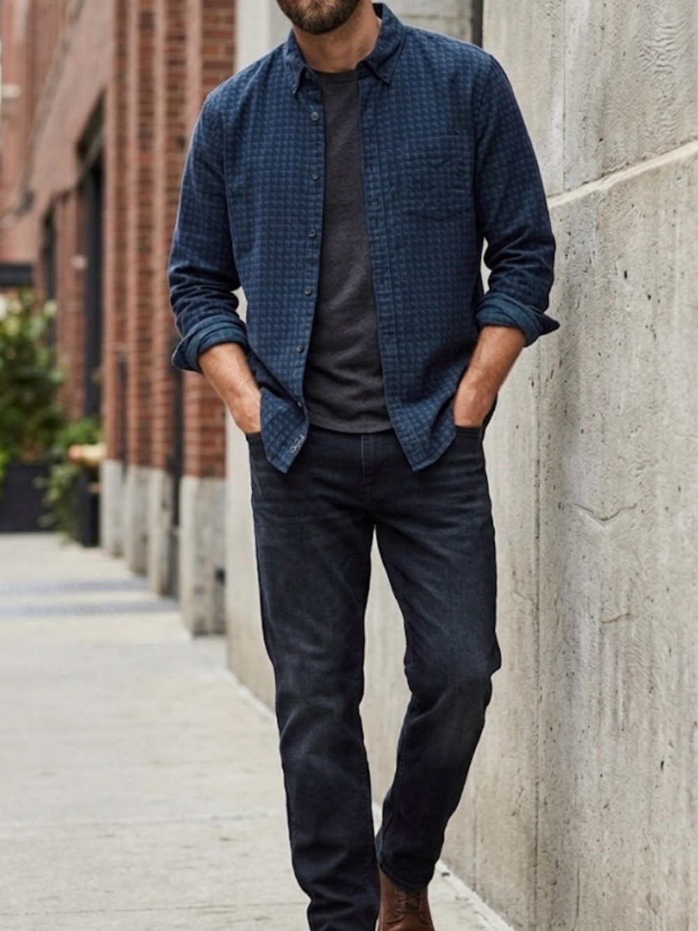 Express Flannel Button-Down Shirt